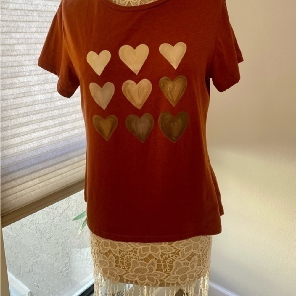 🌸S41 - Heart T-shirt🤎